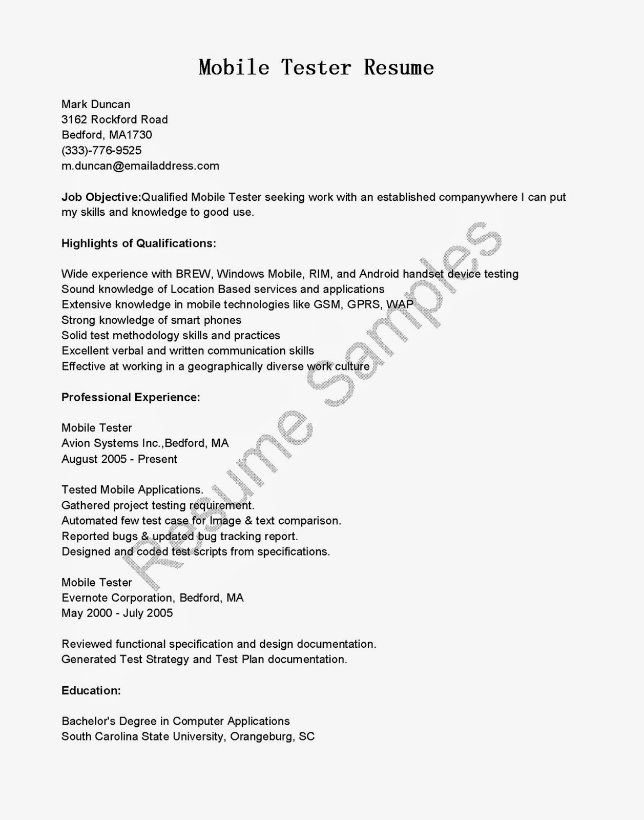 Quality improvement specialist resume sample